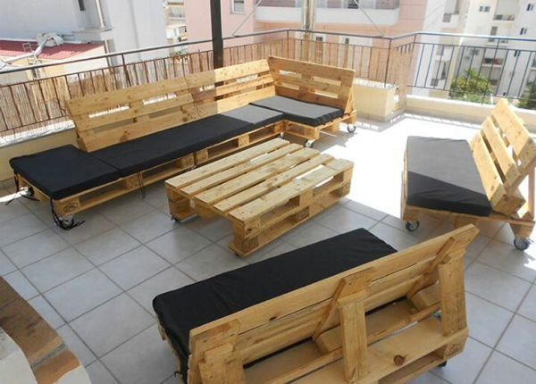 Những ý tưởng độc đáo từ pallet gỗ